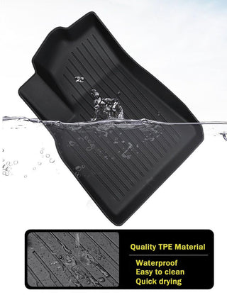 2023-2026 Honda Accord Floor Mats All Weather TPE Waterproof Front Rear