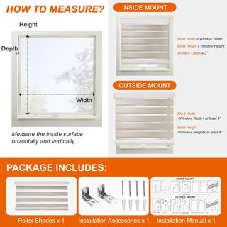 Cordless Zebra Window Blind with Heat Insulation and Light Blocking