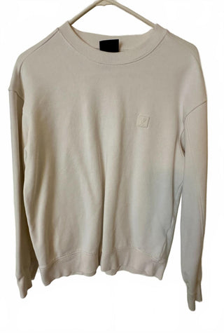 H&M Relaxed Fit Cream Crew Neck Sweatshirt Size Small