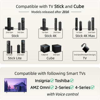 ORQRQO Voice Remote Replacement for Amazon Fire TV Stick 4K Max Cube Smart TV