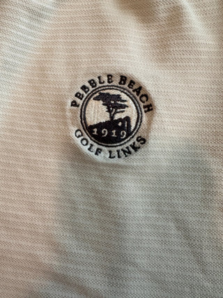 Pebble Beach Golf Links 1919 White Polo Shirt Size XL