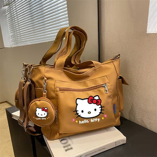 Hello Kitty Brown Tote Bag with Detachable Coin Purse