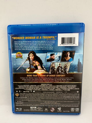 Wonder Woman Blu-ray Disc DC Superhero Movie with Bonus Content - Very Good