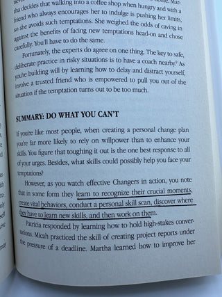 Change Anything Kerry Patterson Personal Success Hardcover