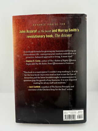The Answer John Assaraf Murray Smith 2008 Hardcover