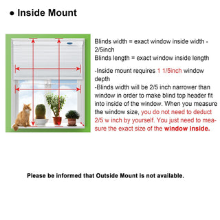 LazBlinds 31.5x48 No Drill Cordless Blackout Cellular Shade Silver White