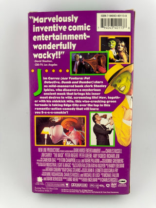 The Mask VHS 1995 Jim Carrey New Line Home Video Comedy Digitally Mastered