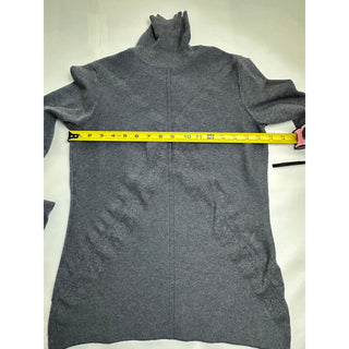TRIBAL Women’s Small Gray Turtleneck Sweater Cable Knit Long Sleeve Pullover