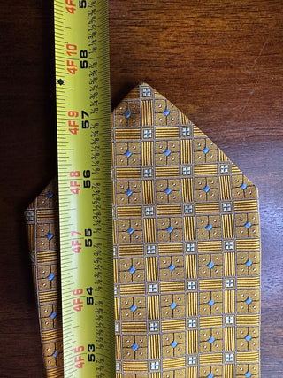 Robert Talbott Best Class Nordstrom Silk Tie Italy Gold Blue