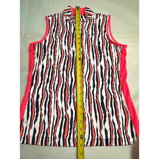 Tail Women's Pink Black Abstract Outfit Sleeveless Golf Polo