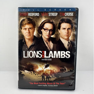 Lions for Lambs DVD 2007 Robert Redford Meryl Streep Tom Cruise Full Screen