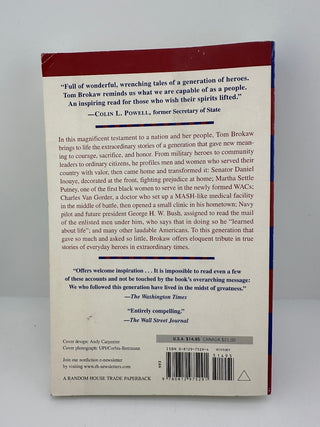 The Greatest Generation Tom Brokaw New Paperback