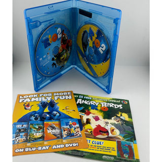 Rio 2 Blu-ray DVD Combo w Slipcover Inserts Blue Sky Studios 2014