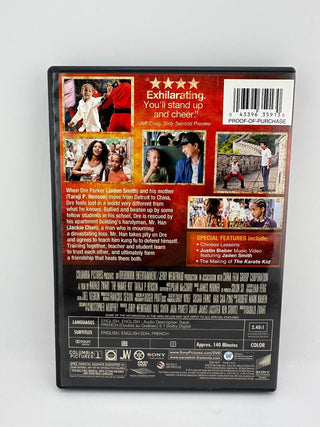 The Karate Kid DVD Starring Jaden Smith & Jackie Chan - Sony Pictures, Very Good