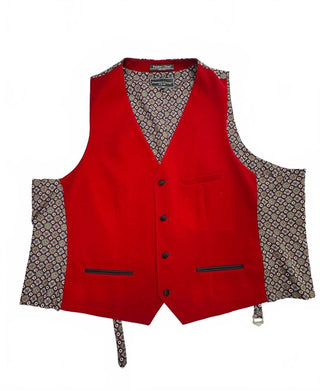 Paisley & Gray Men's Slim Fit Red Velvet Tuxedo Blazer 46 XL