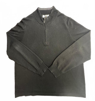 Joseph Abboud Mens Black 100% Merino Wool Zip Modern Fit XXL