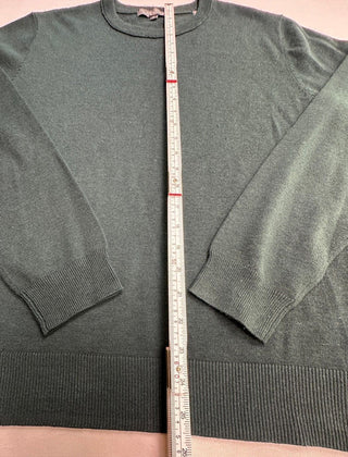 Slate & Stone Men's Medium Forest Green Crew Neck Sweater