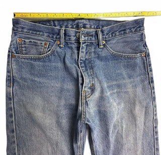 Levi's 505 Regular Fit Jeans Men's 33x32 Blue Distressed