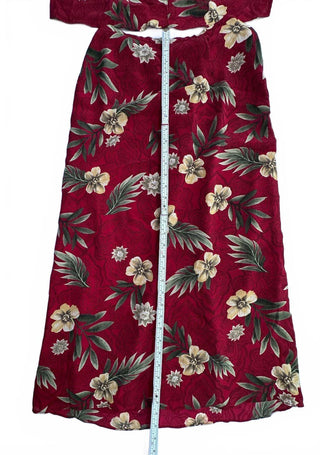 Laura Scott Women's Red Floral Two-Piece Set - Short Sleeve