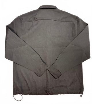 Saints Studio Men's M Black Textured Snap Front Overshirt