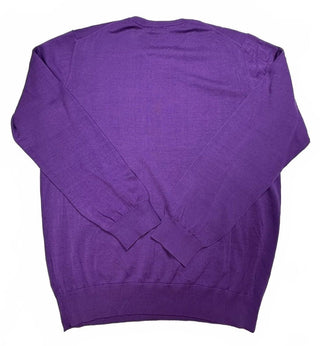 Roper&Sport Men’s Large Purple Cotton Silk Crewneck Sweater
