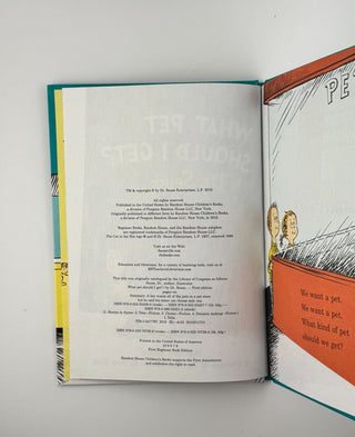Dr Seuss What Pet Should I Get Hardcover Beginner Book