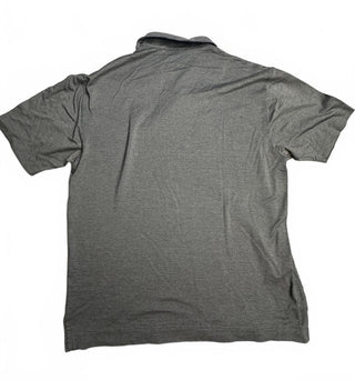 Salvatore Ferragamo Men's L Gray 100% Cotton Polo Shirt