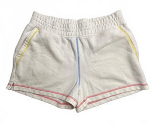 Rails Jane Women's Sweat Shorts M Cream Rainbow Stitch