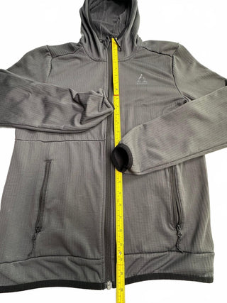 Gerry Gray Hooded Full Zip Performance Jacket Men M
