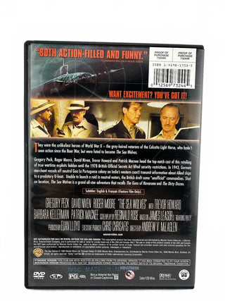 The Sea Wolves DVD 1980s Vintage WWII Action Movie Starring Gregory Peck